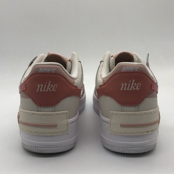 USED Women’s Nike Air Force 1 Shadow Phantom Red Stardust DZ1847-001 No Box - Picture 5 of 7